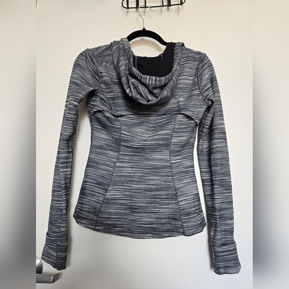 Lululemon Athletica Charcoal Striped Hoodie - Picture 11 of 13